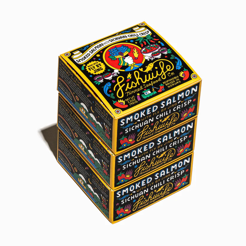 Fishwife Smoked Salmon with Fly By Jing Chili Crisp